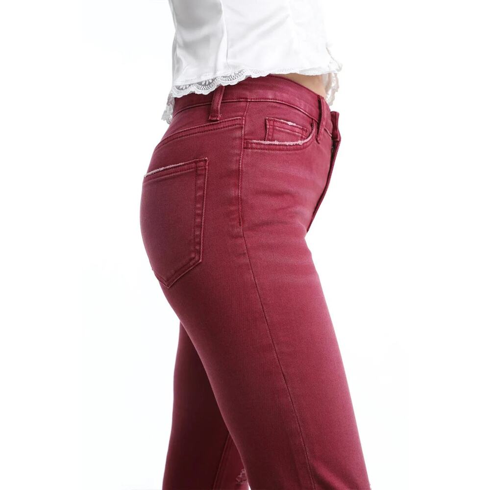 Emily High Rise Distressed Flare - Picture 3 of 3